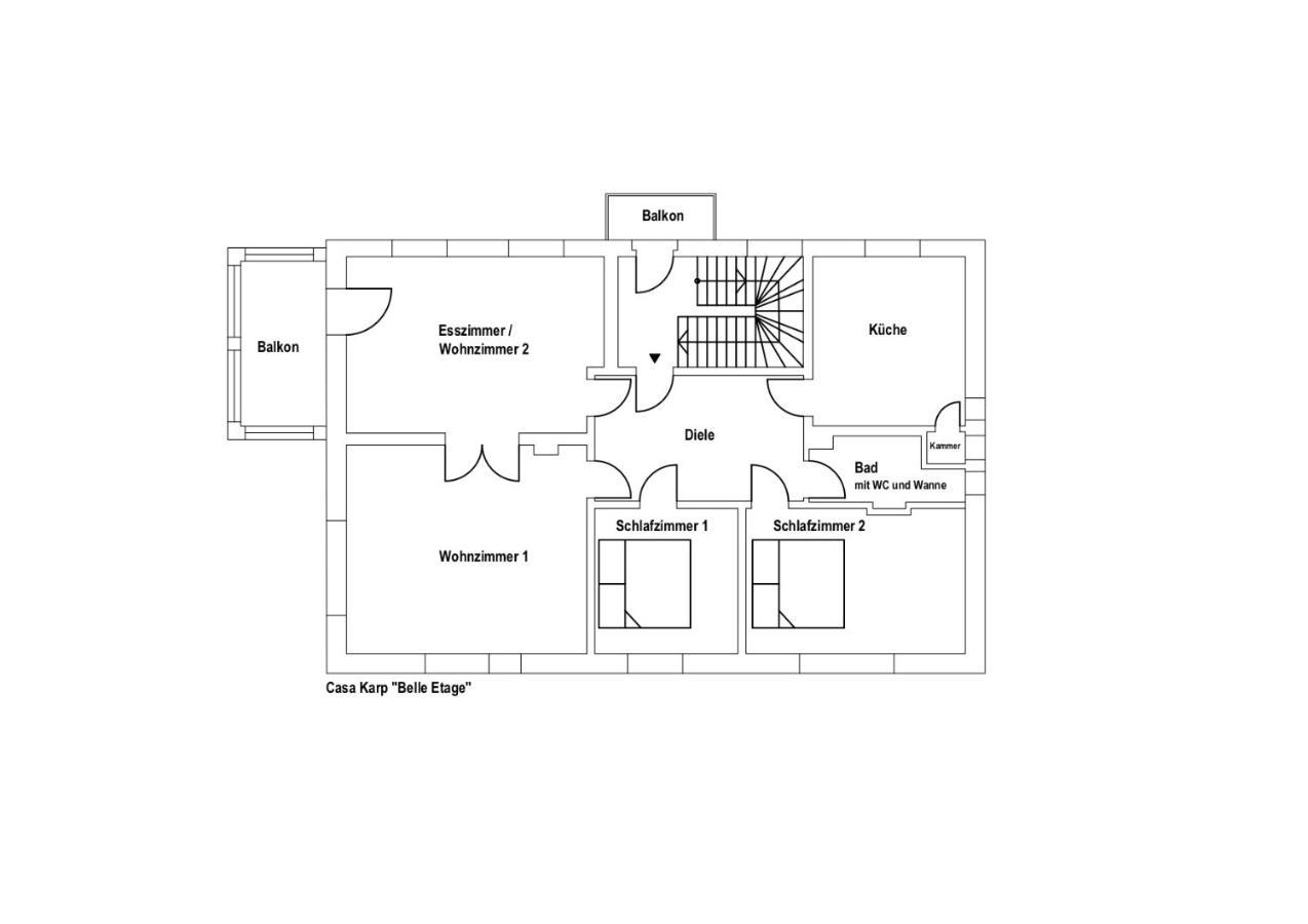 Apartament Casa Karp "Belle Etage" Königstein an der Elbe Zewnętrze zdjęcie